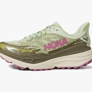 HOKA Stinson 7 Sneakers, Seed Green/Beet Root, Size 9